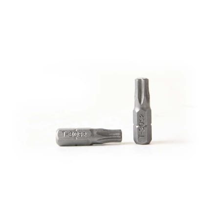 T30 Single End Torx Screwdriver Bits - 1 Inch Long, PK 10